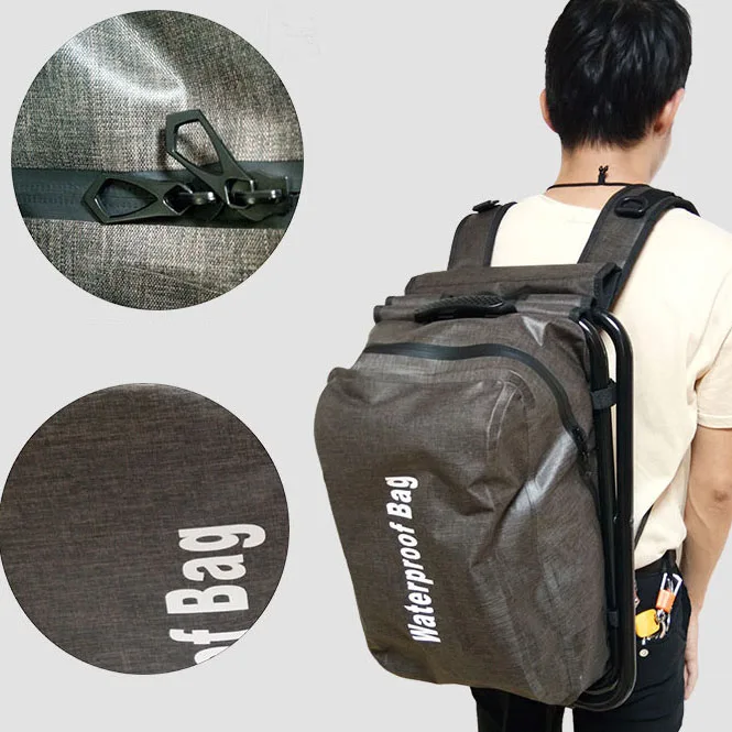 custom logo pvc 20l 30l foldable chair camo waterproof duck hunting school bag backpack for camping hiking trekking daily life