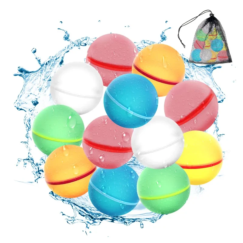 Детский открытый летний бассейн пляжные водные игрушки многоразовые магнитные водяные бомбы шары для мальчиков и девочек 3-12 лет