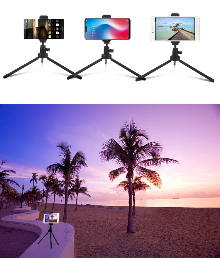 
360 Degree Rotation Smartphone Accessories Multifunctional Desk Mount Phone Holder Clamp 