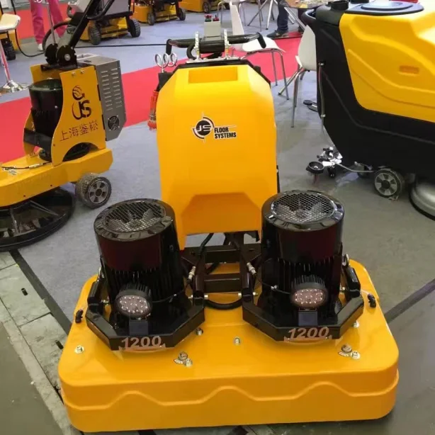 JS1200 Concrete Floor Driving Grinding Machine With Industry Vacuum Cleaner