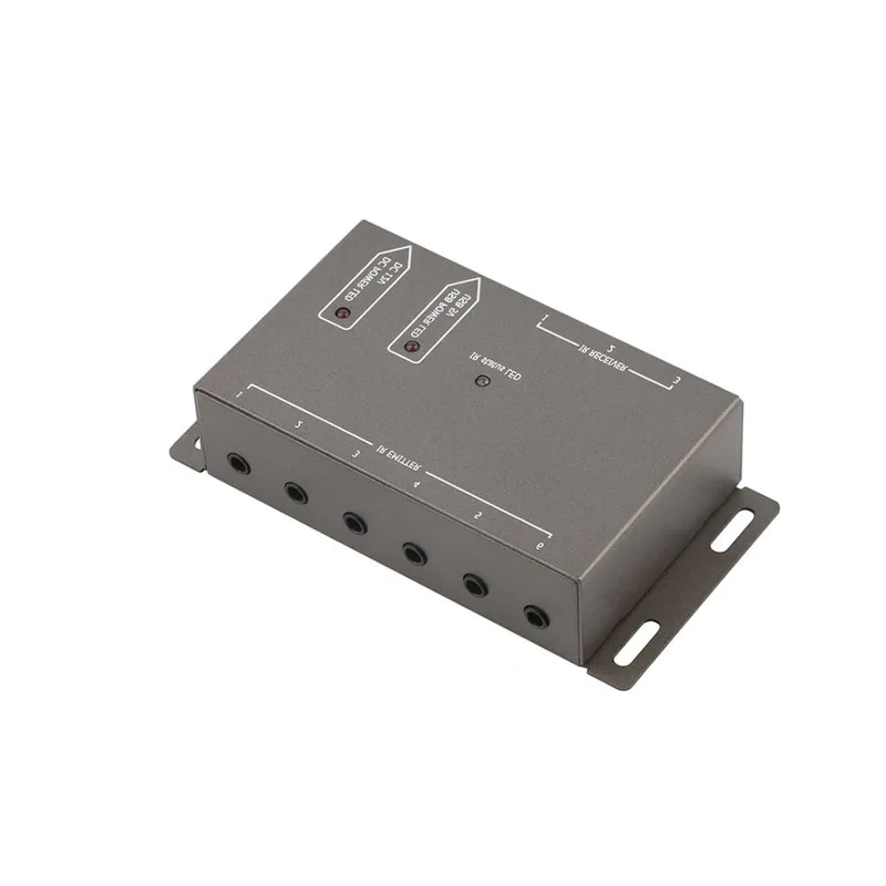 6 Emitters 1 Receiver Hidden IR Repeater Infrared Remote Extender System Kit