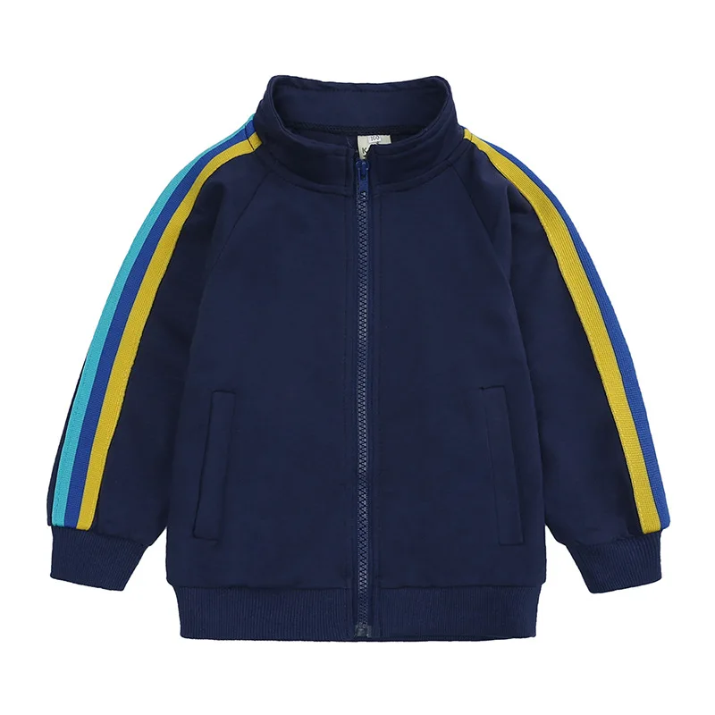 2021 customize fashion spring two pieces frnch terry cotton Kids Tracksuit children