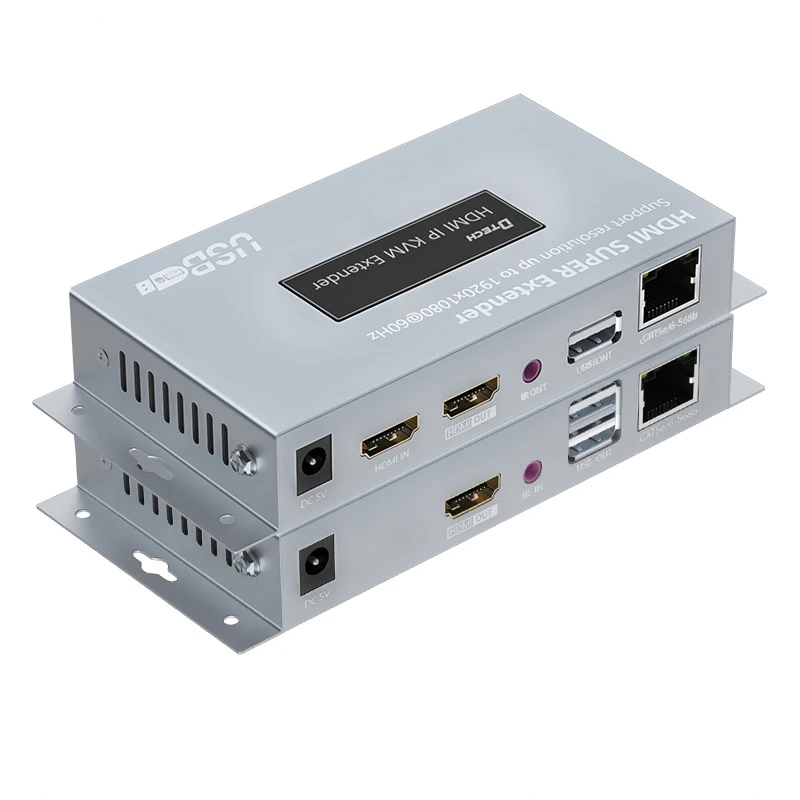 DTECH 150m HDMI KVM extender over IP with IR extender hdmi