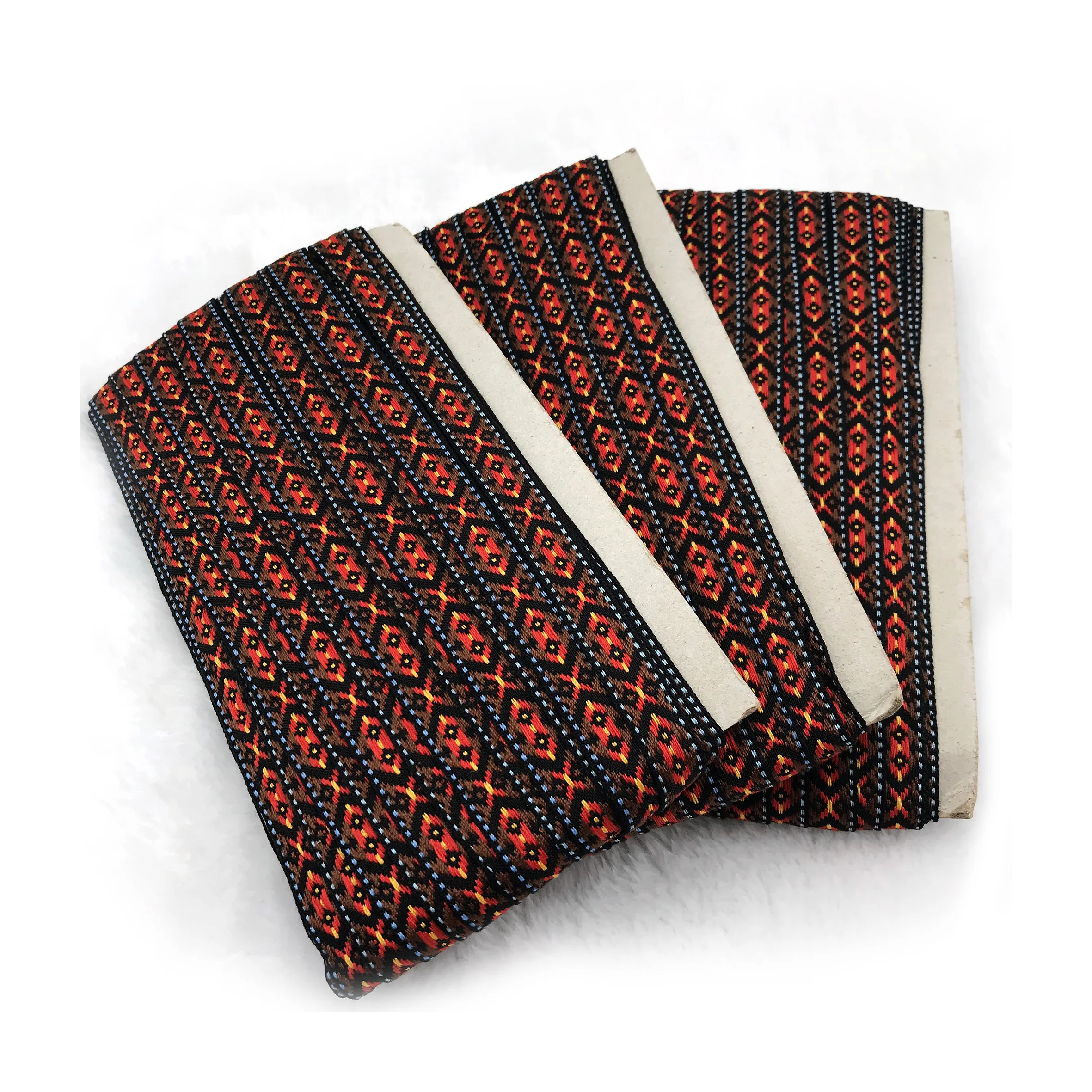 12mm polyester vintage jacquard ribbon