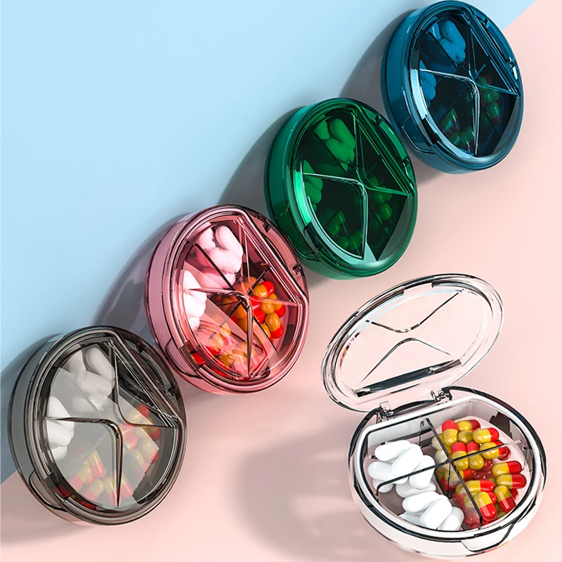 Daily Pill Box Organizer 3 Times Portable Pill Case for Medication, Vitamins, Fish Oil and Supplements