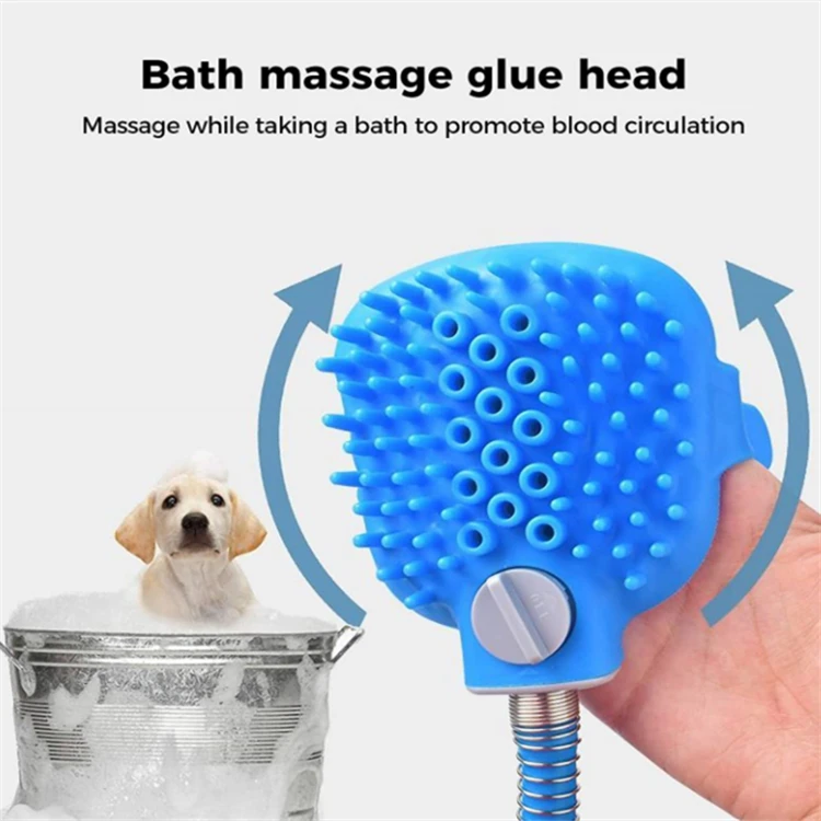 Outdoor Washing Shower Attachment Sprayer Scrubber Bathtub Hose For Dog Pet
