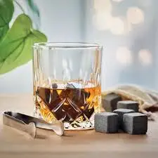 Natural Whiskey Stones 6 Black Reusable whiskey ceramic ice stones ice tartar white ice cubes