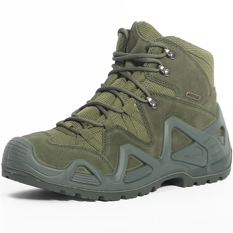 WANZHUO Wholesale CS high-top anti-slip shock-absorbing combat boots Outdoor training  climbing hiking tactical boots
