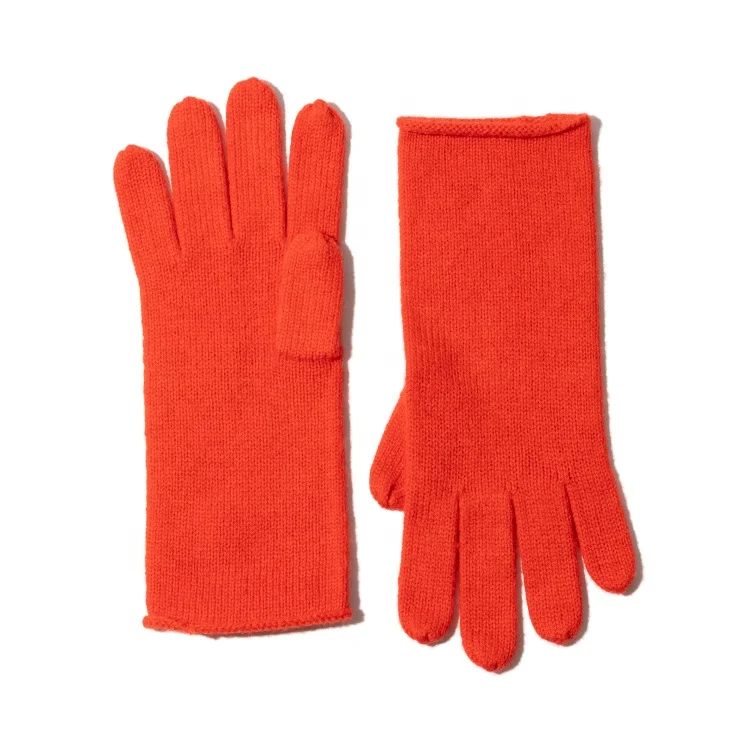 Fashion Wool Polyamide Viscose Blended Quality Nice Feeling Wool Gloves and Hat Set
