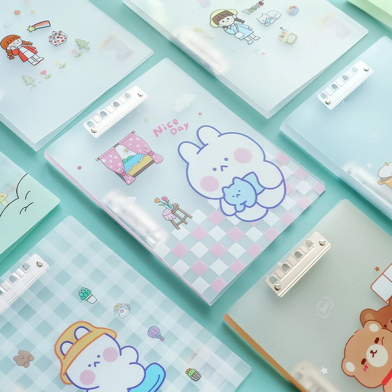Topsthink Information Booklet A4 Cartoon File Folder Kawaii Gift Expanding File Folder