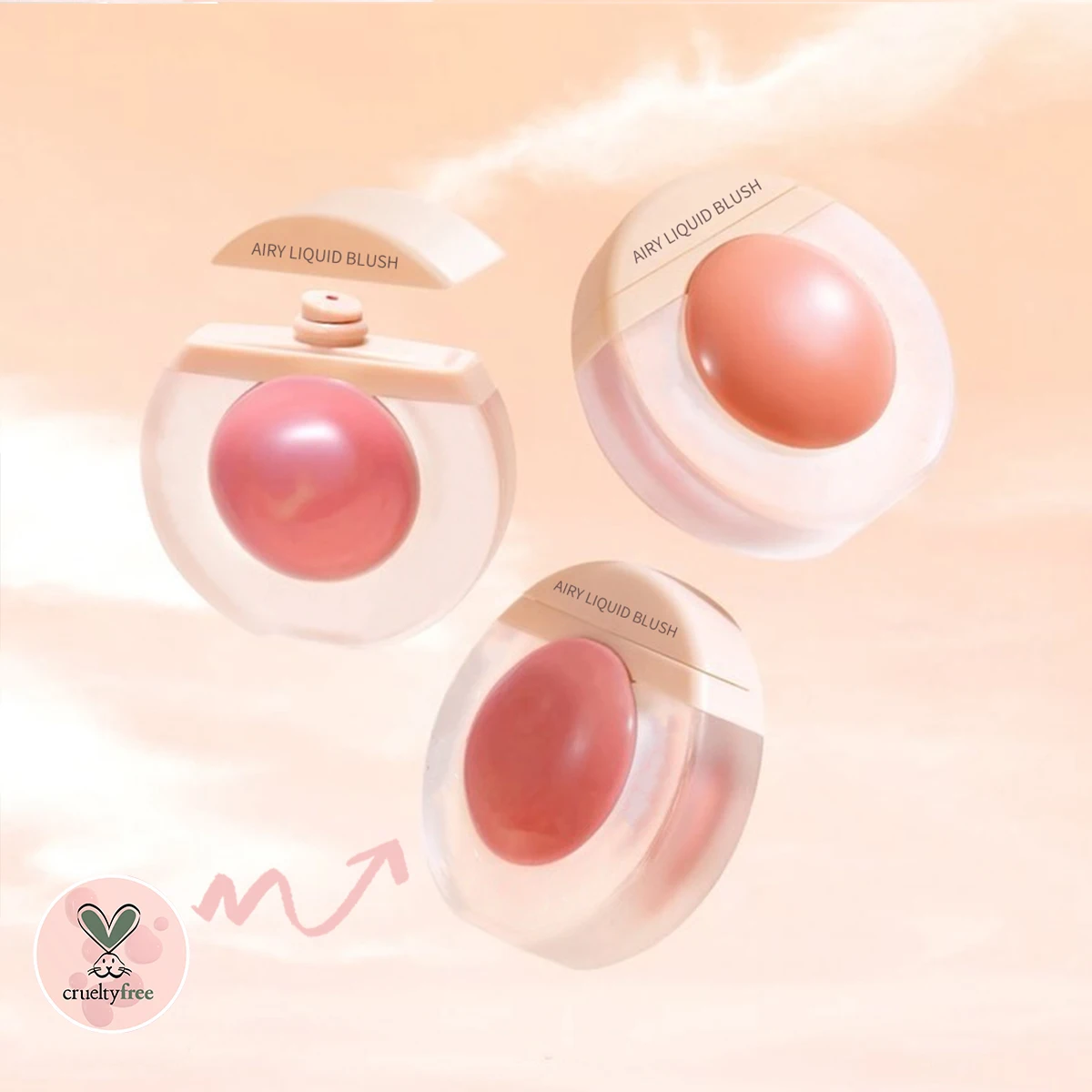 Custom Your Own Logo High Pigment Cheek Liquid Blush Makeup Face Beauty Private Label Single Airy Liquid Blush