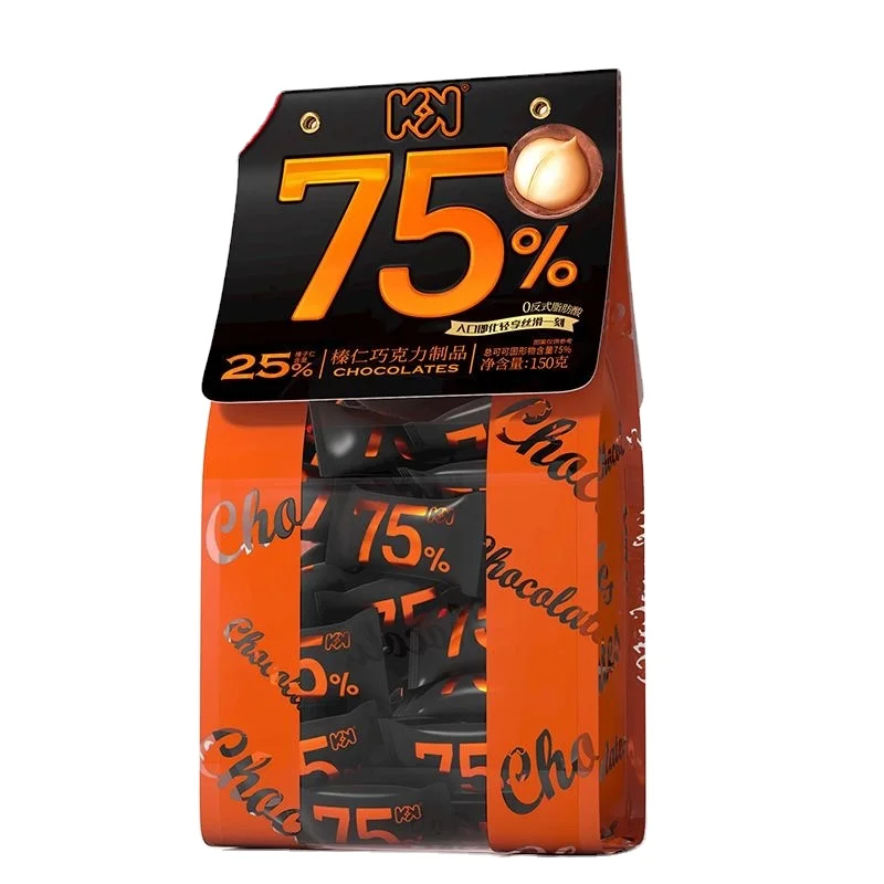 Chaoyouwei Chocolate 142g Snack Wholesale Food 75% Hazelnut Truffle Shaped Dark Chocolate