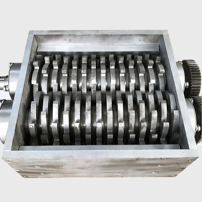 High quality EB500 tire shredder metal pvc pipe plastic shredder double shaft shredder