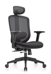 High Back Kursi Kantor Mesh Chair Swivel Executive Ergonomic Office Chairs With Advanced Design BIFMA Certificate
