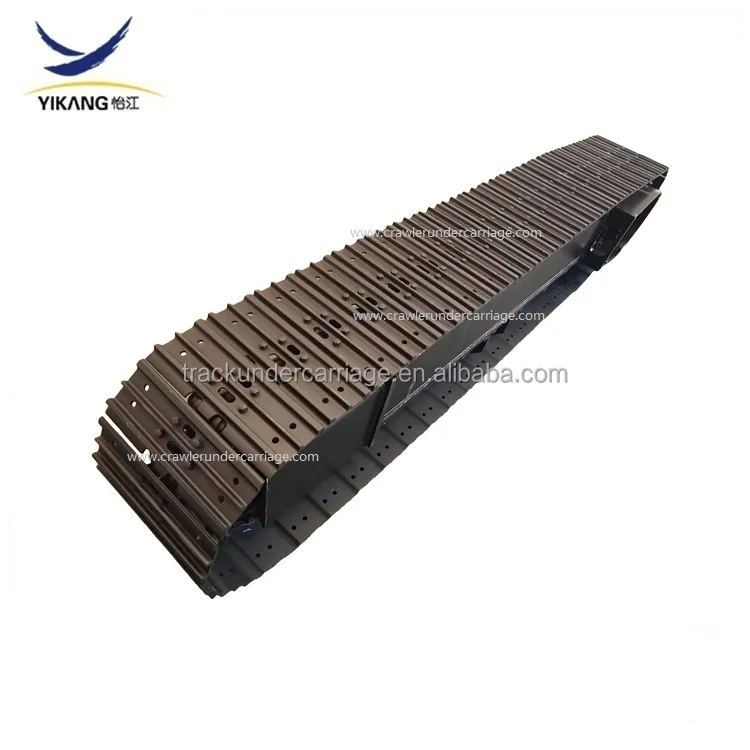 8 tons Steel Tracked Undercarriage with hydraulic Eaton motor driver for  excavator mobile crusher drilling rig