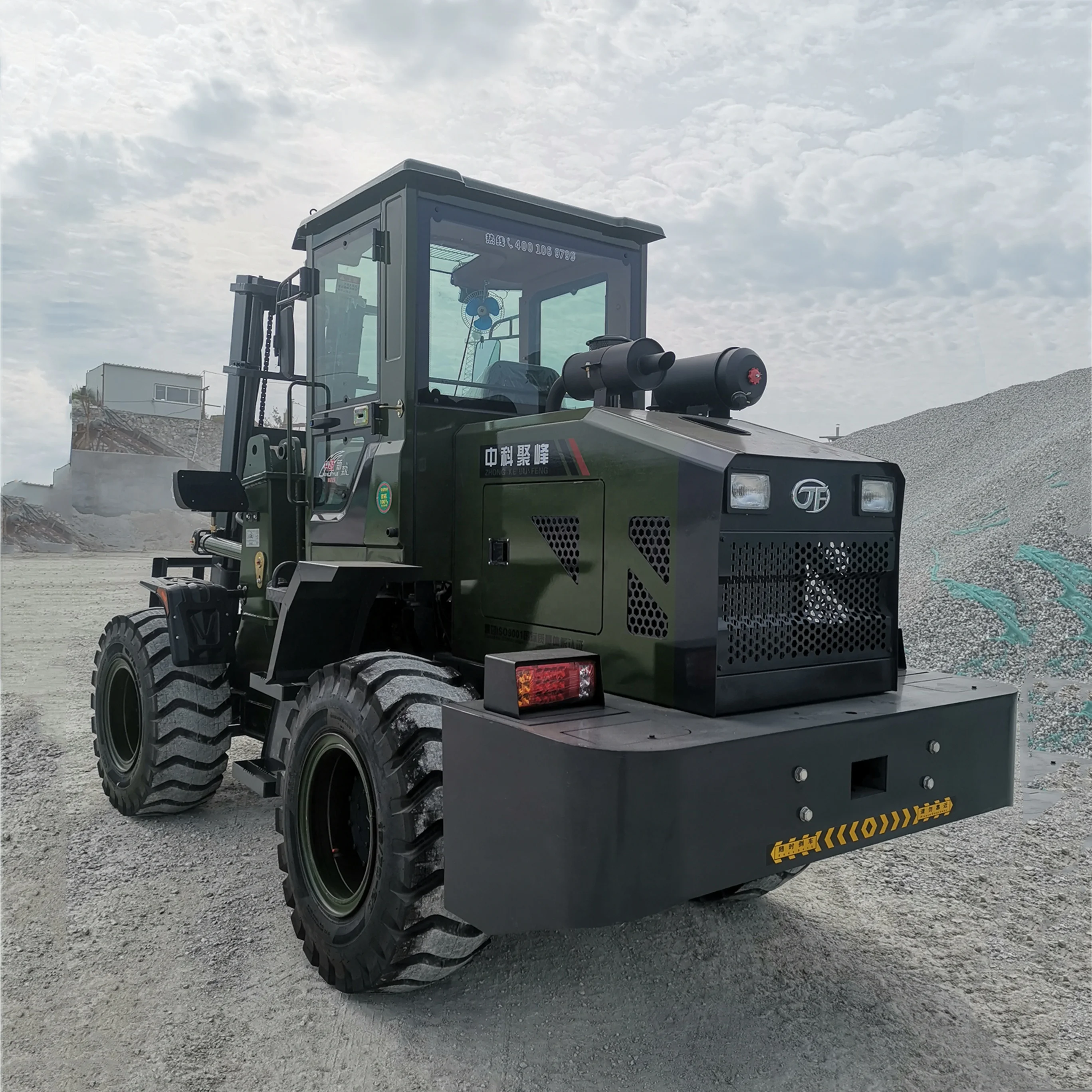 TERRAIN FORKLIFT MODEL CPCY30 ROUGH TERRAIN FORKLIFT 3 Ton FRONT ALL Diesel Engine Medium Wheel Side Reducer Driving Axle 3000mm