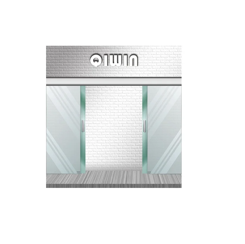 2 Panel Aluminum Profile Sliding Door Soft Close Telescopic Sliding Glass Door Sliders System