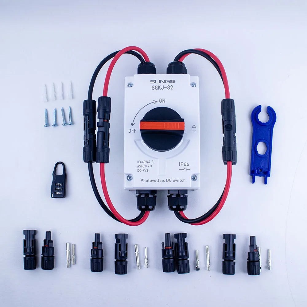 Переключатель с разъединителем на солнечной батарее 1000 В 4 полюса 32 А