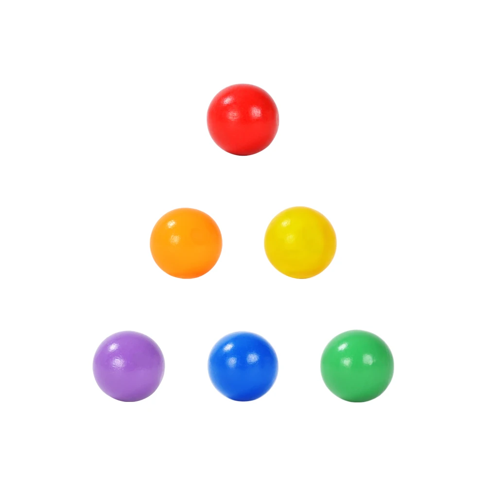 MNTL Kids Marble Race Run Building Blocks Toy Mntl Magnetic Tiles 6pcs Wooden Ball For Marble Run