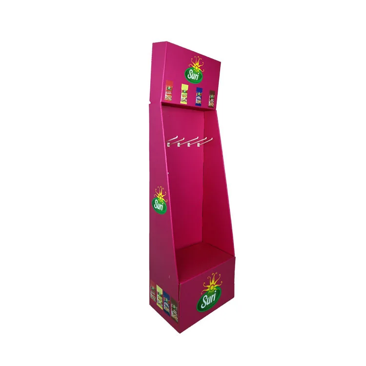Market Retail Phone Accessories Paper Rack Pegboard Floor Display Socks Hang Hook Product Display Stand