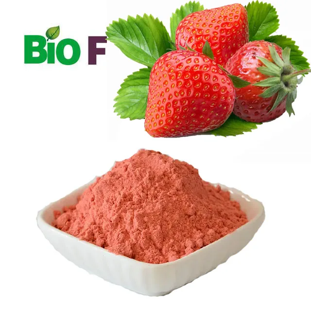 Plant Extract 100% Freeze Dried Fruit Juice Polyphenol Powder Food Additive Strawberry Powder