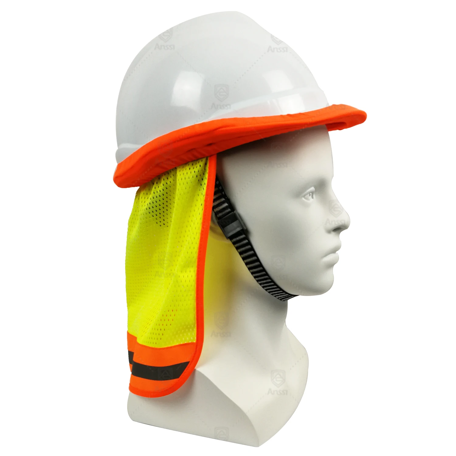 Hi-vis Safety Hard Hat Neck Shade Safety Helmet Sun Shield