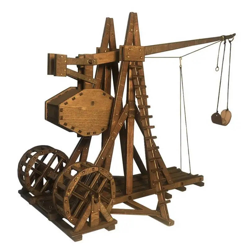 The Counterweight Trebuchet Medieval Siege Weapons DIY Model Kits for Children and Adults, 14 and up-3D Wooden Puzzles
