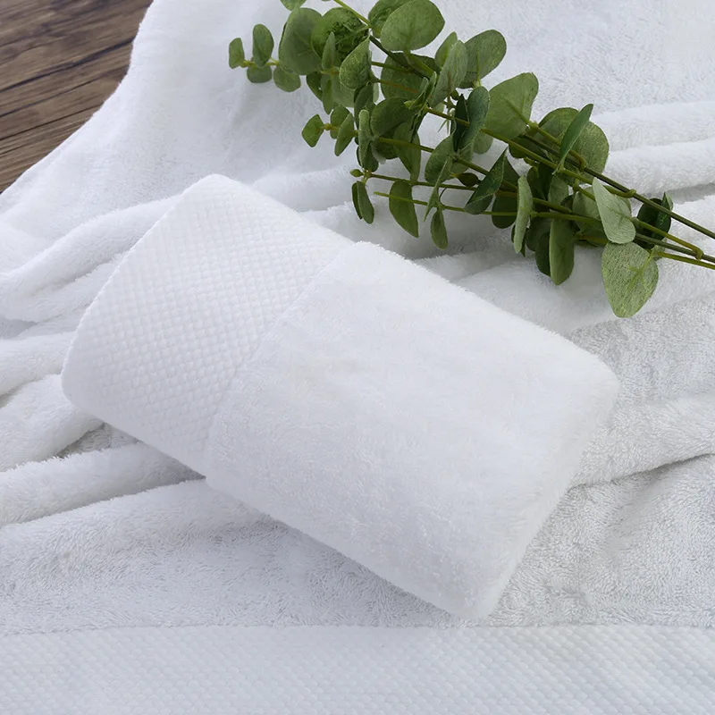Hotel white 35x75cm 150g 16S/1 single long loop 100%cotton bathroom hand towels