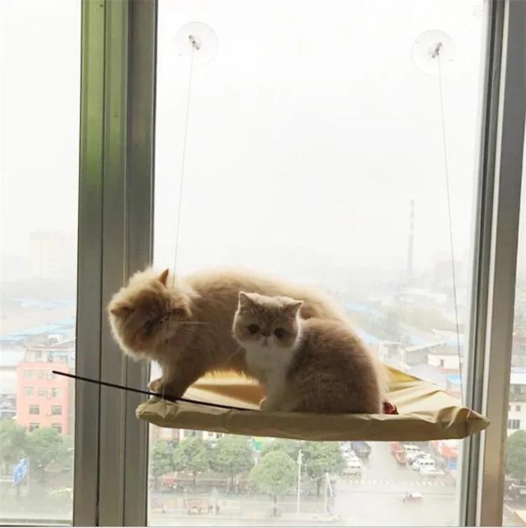 Hot selling cat hammock window hanging sucker hanging bed swing cat sunbathing cat sofa