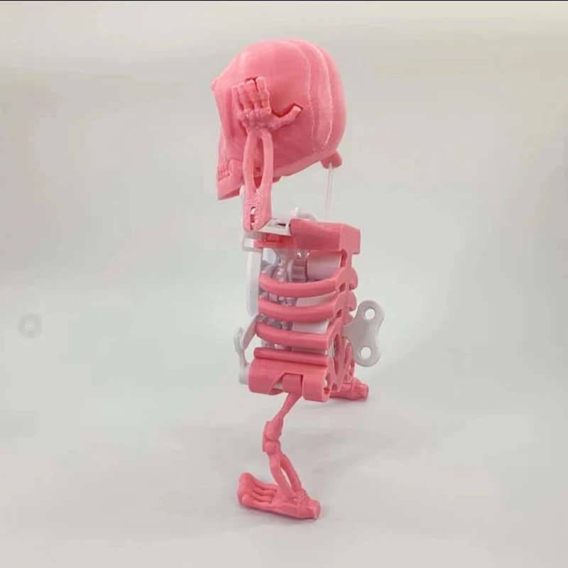 2024 best seller Creative 3D Printed skull Skeleton Dancing Toy Shaking Head Sand Novelty Gift