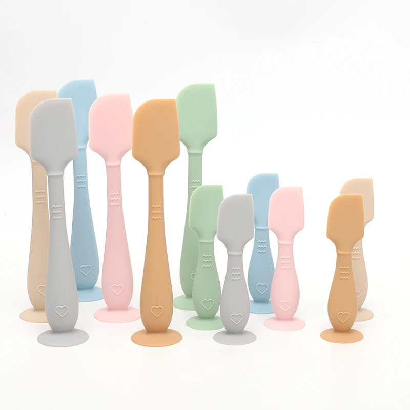 New Arrival BPA-Free Soft Silicone Spatula Customizable Logo ODM Protection Food Grade Safe Baby Butt Paste Diaper Cream