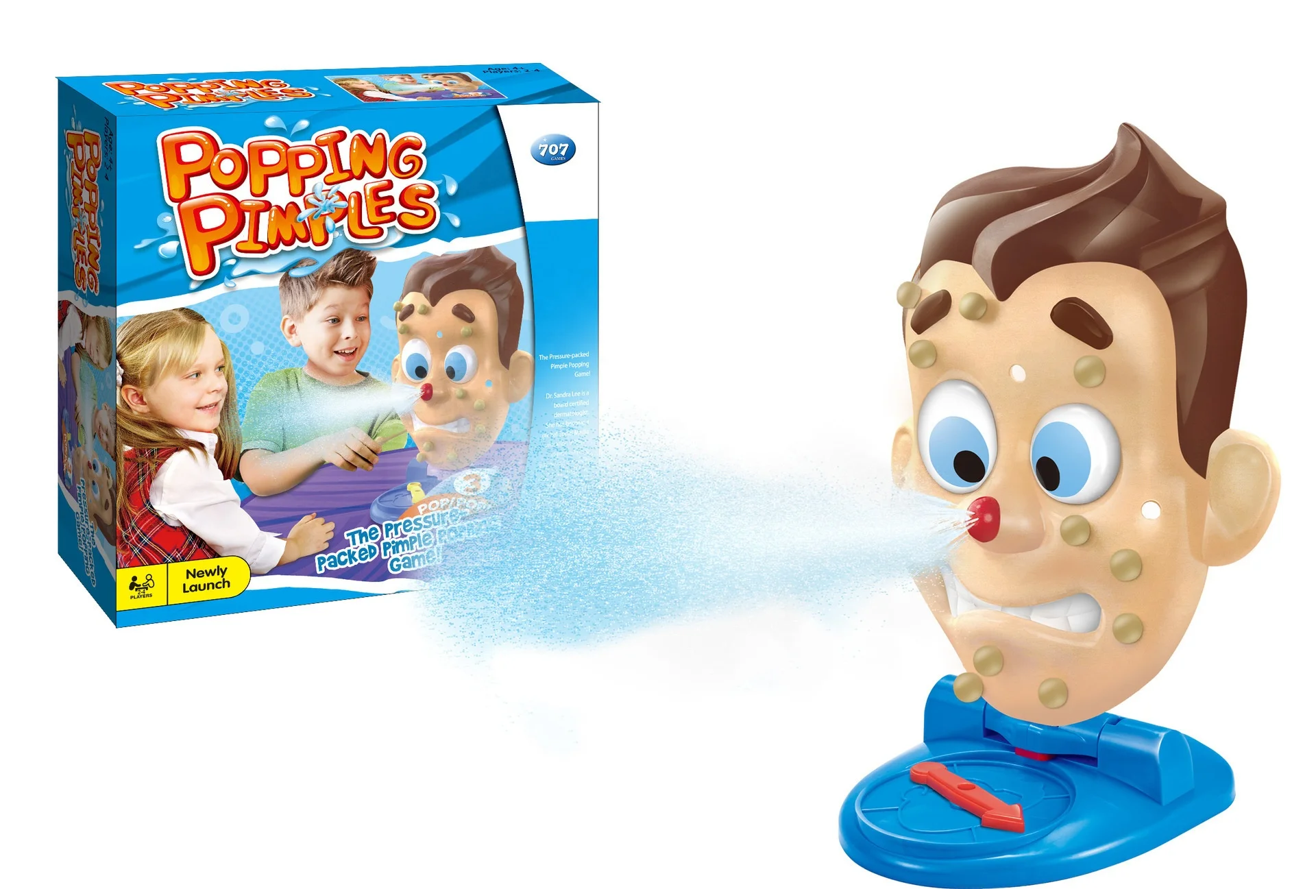 Novelty Toys Popping Pimple Parent-Child Board Funny Family Party Games Simulate Face Shape Squeeze Acne Toy