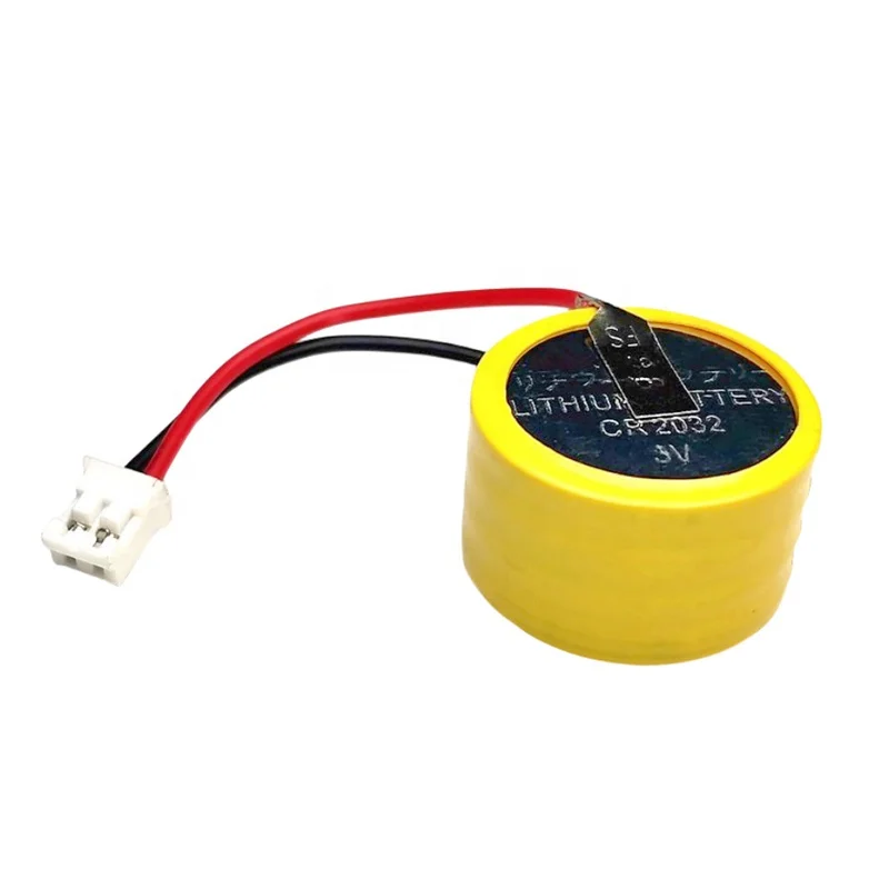CR2032-4s 4s1p 12V lithium coin button non-rechargeable battery pack with connector 2.0mm plug wires
