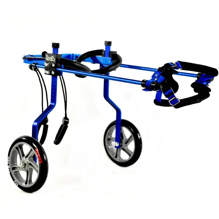 4 Wheels Adjustable Pet Dog Cat Wheelchair Wheel Chair Walker For Pet Dog Cat Back Legs