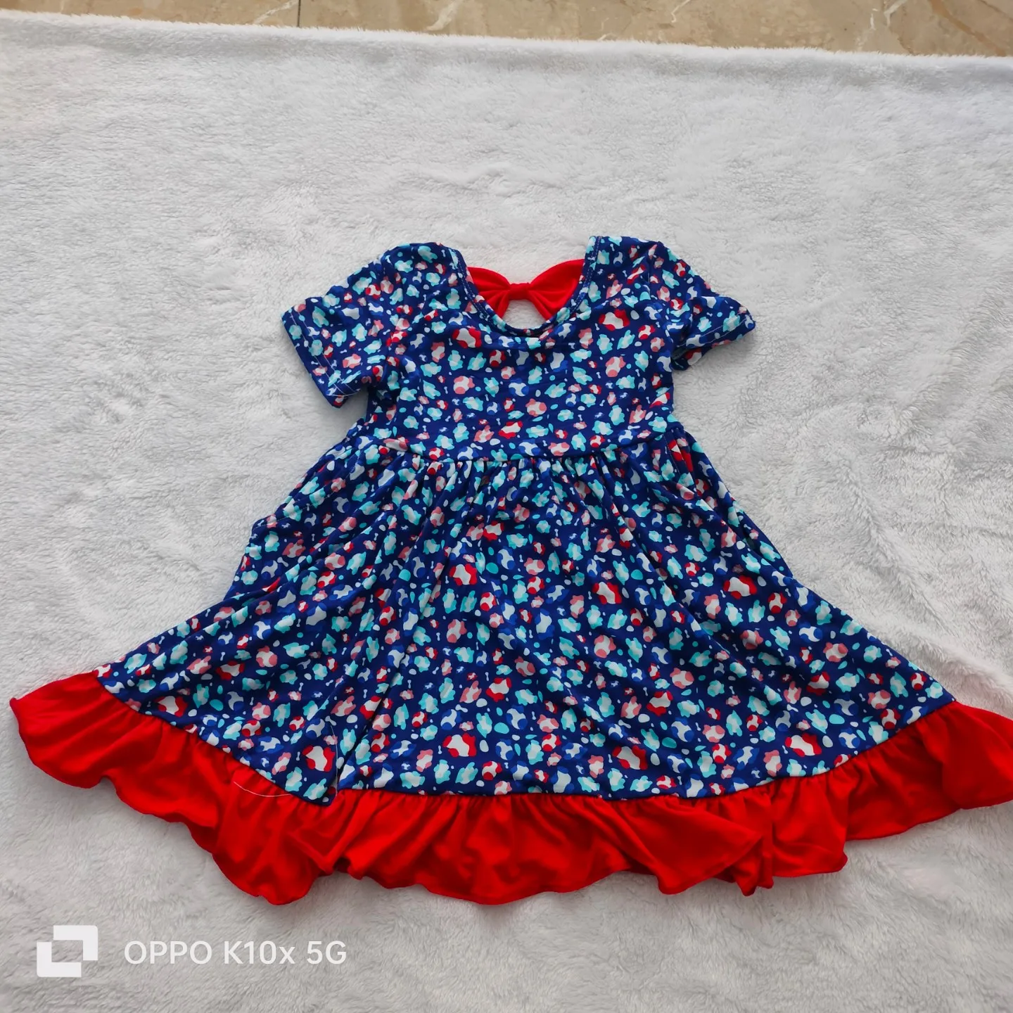 4th of july design teen Dress Baby Girls Clothing