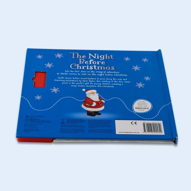 2024 New custom High Quality Customized Printing Children Button Sound Book  Educational Toy Book