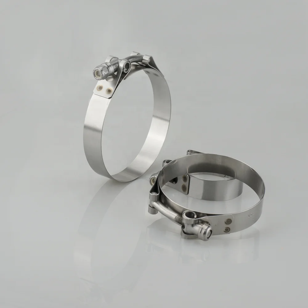 Universal Heavy Duty Exhaust T Bolt Clamp 304 Stainless Steel for Silicone Hose Clamp between 38mm and 43mm