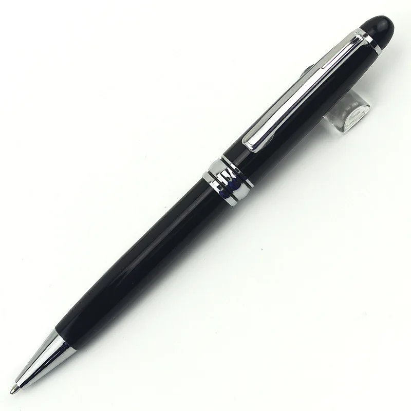 Quality Low Moq Luxury Mont Blank Pen With Logo Black Metal Customized Pen For Hotel