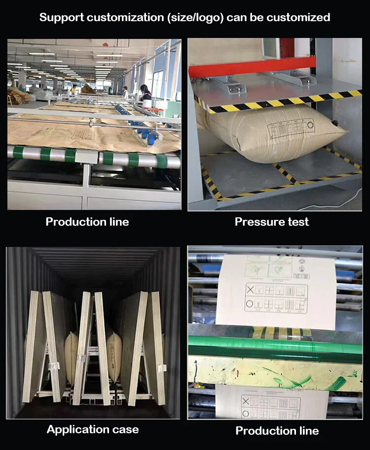 Shipping Container Cargo Protection Dunnage Air Bags kraft freight material woven