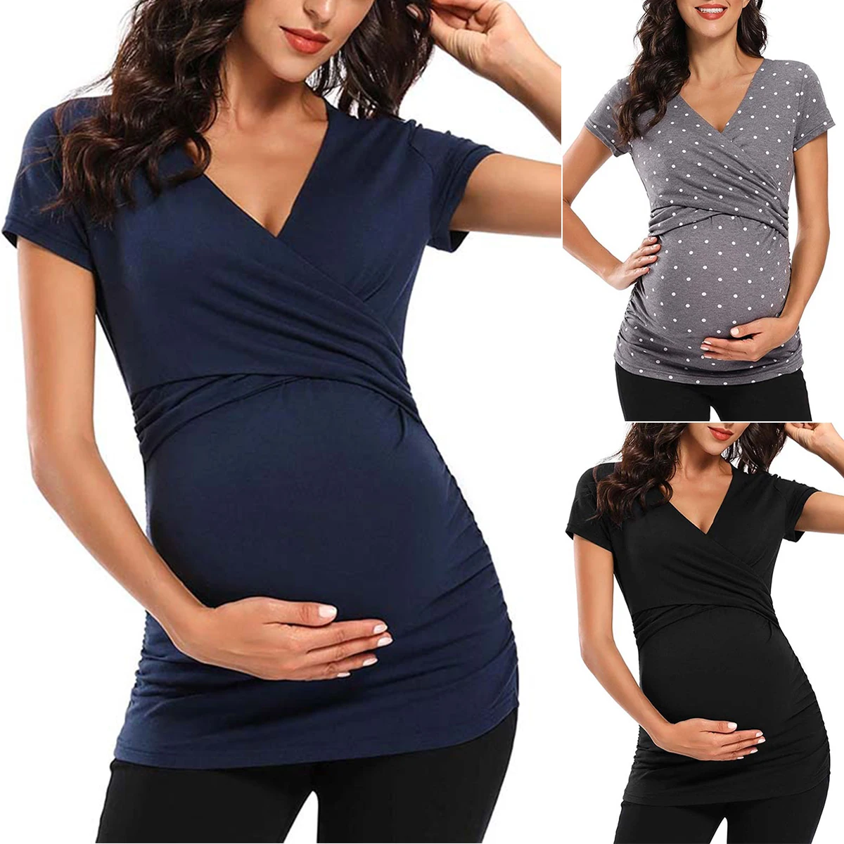 
Breastfeeding Clothes Clothing T Shirt Fashion Maternity Nursing Tops 