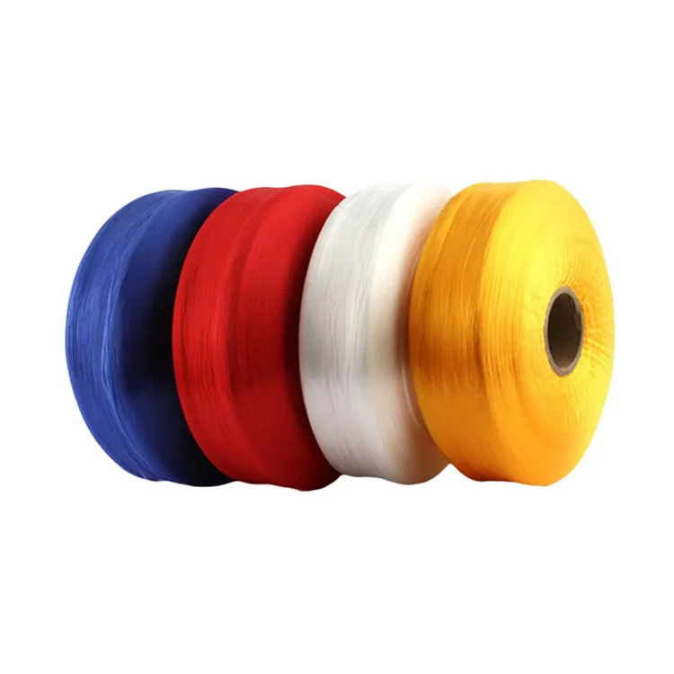 100% High Tenacity Polypropylene Filament Yarn colorful 600D pp yarn for outdoor fabric