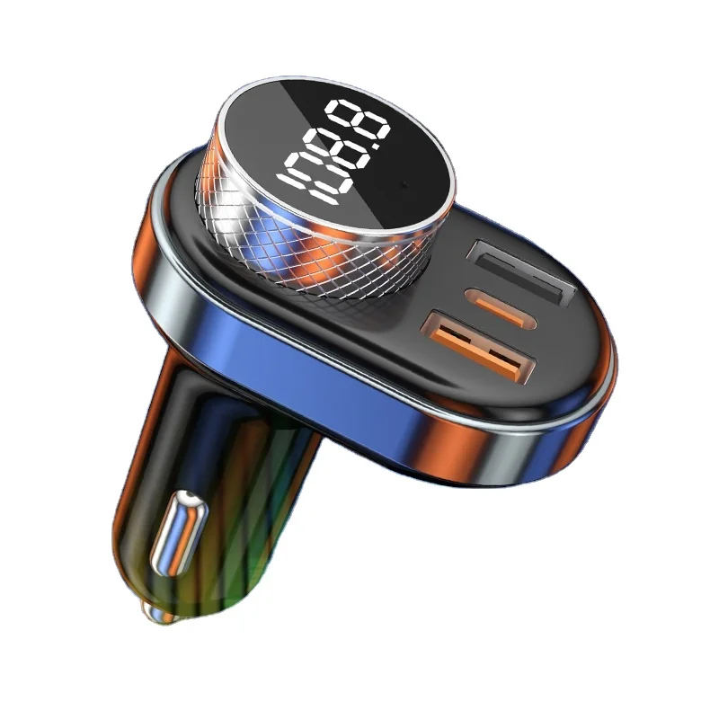 Dc 5v 3A Bluetooth car Charger Mp3 Player Hands Free Phone Audio Kits Car Audio Usb Tf Bluetooth  Fm Transmitter