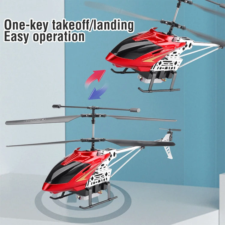 Factory Cheap Price Blue/Red Color Mini Size Kids RC Radio Control Helicopter Aircraft Toy With 4K Camera Drone