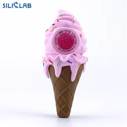 Food Grade Ice Cream Silicone Smoking Pipe for Smoking