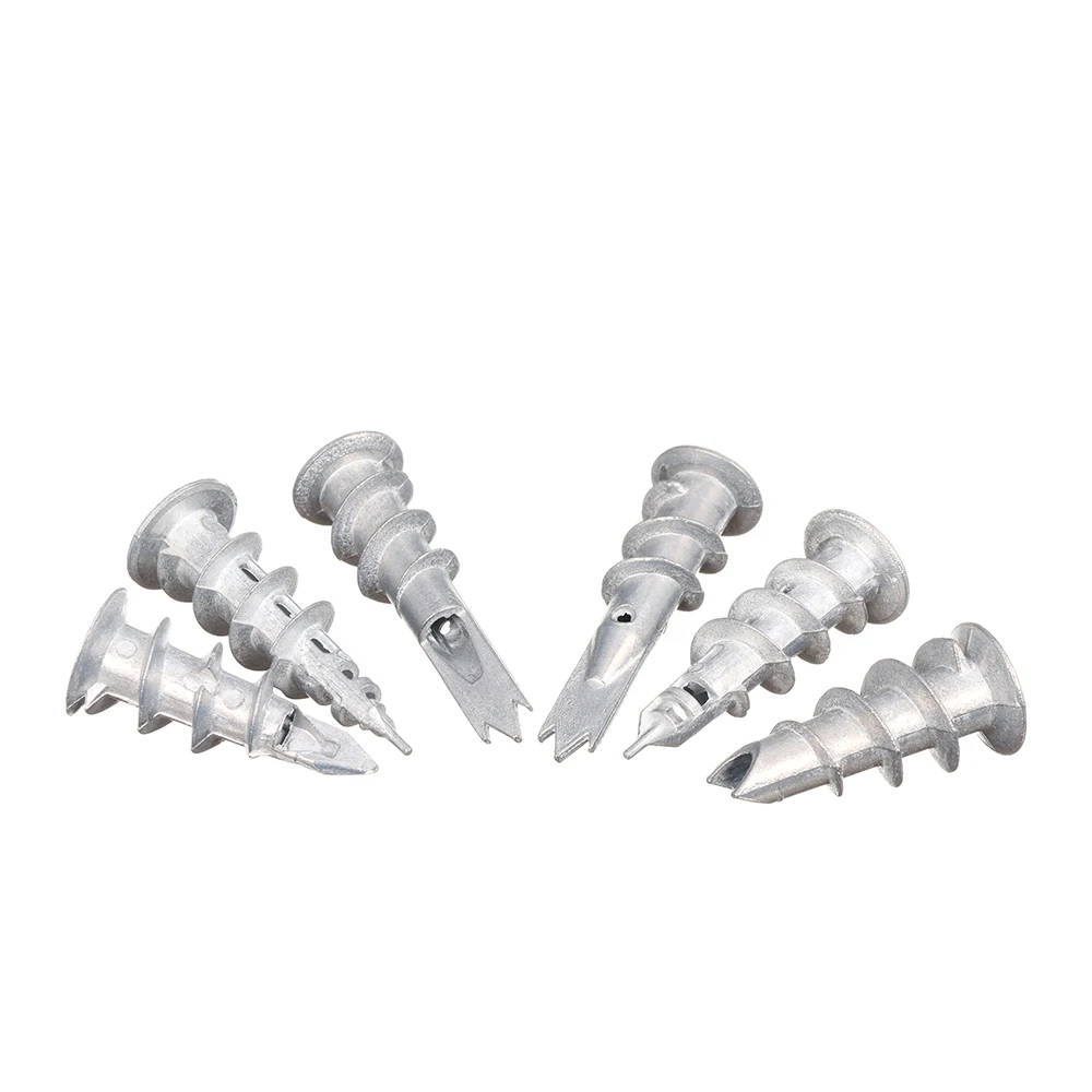 JIS IFI Standard Zinc Flake Coated Zinc Plated Silver Plated Diameter 14mm Zinc Alloy Drywall Anchor Zamak Turbo Anchor