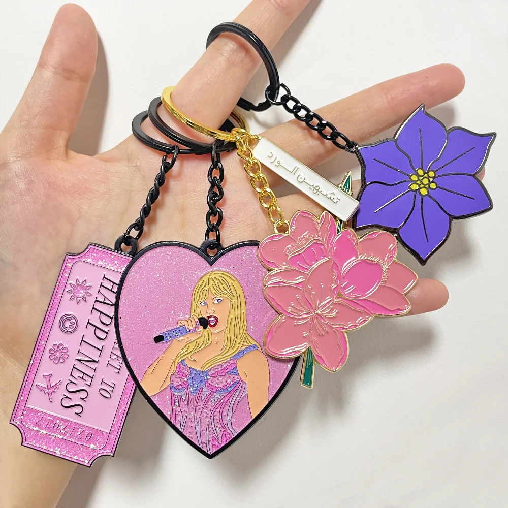 Keychain China Supplier Wholesale Custom Shape Souvenir Custom Made Enamel Round Shapesd Metal Keychain