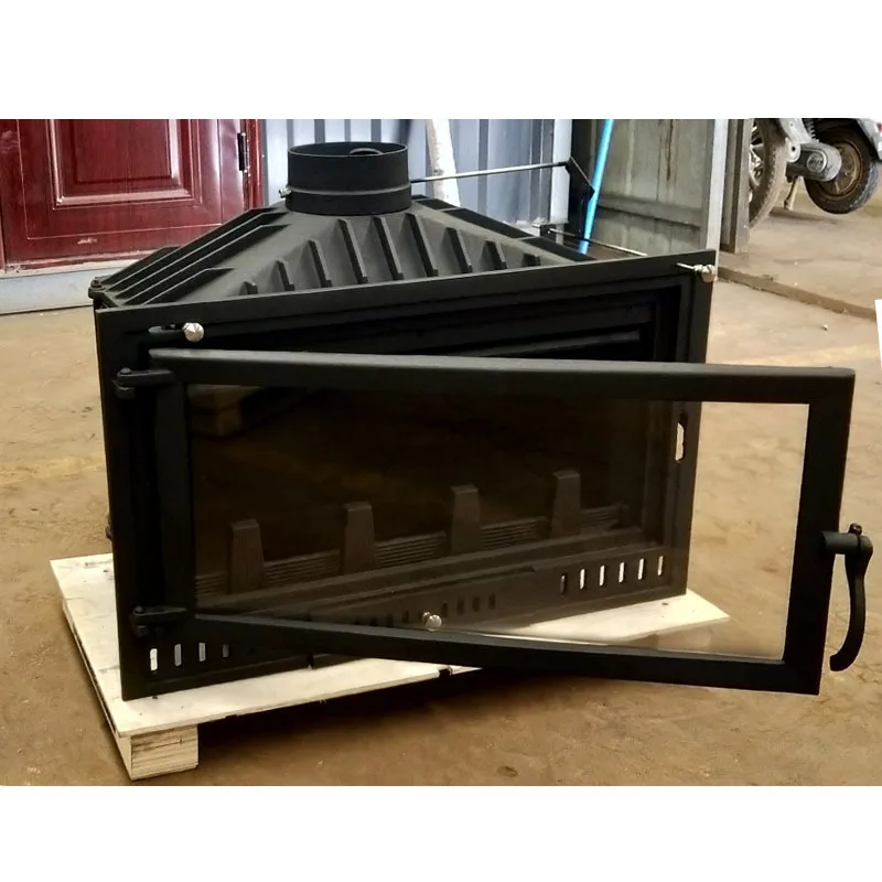 High-quality steel material made of solid fuel wood decorative flame burning fireplace