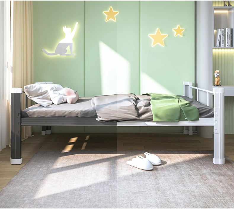 The latest design of large size metal bed can be custom sized individual metal bed