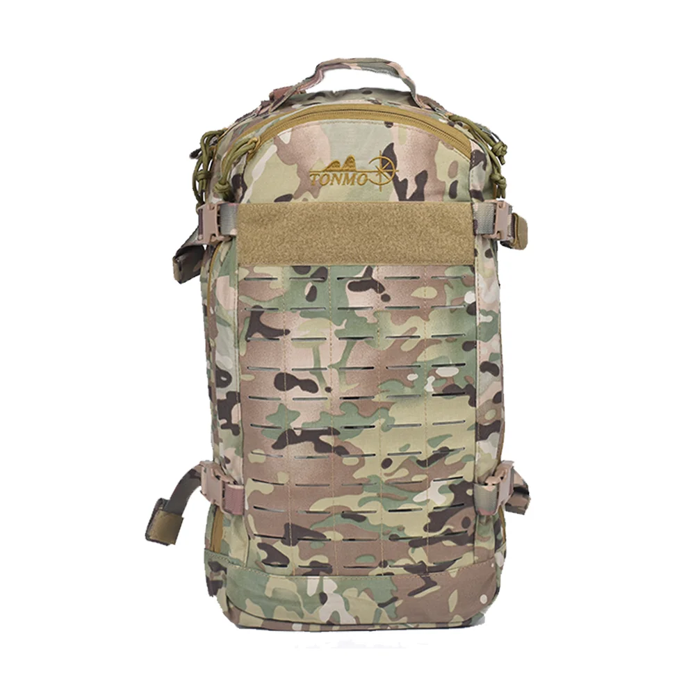 500D Nylon Waterproof Tactical Backpack for Hiking Outdoor Sports Mountain Hunting & Adventure Solid Color Polyester Lining