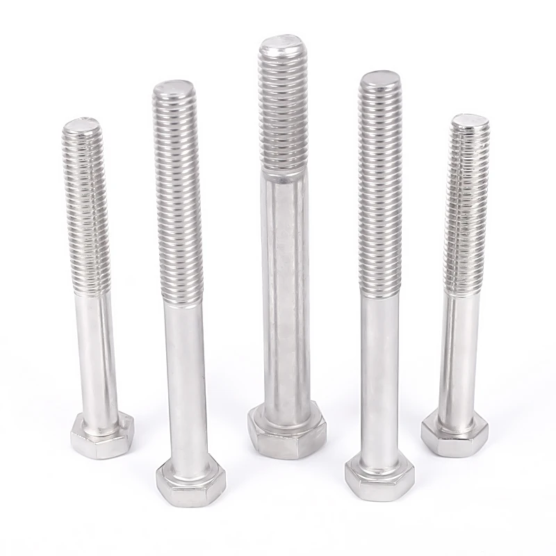 Custom Standard DIN 931 Half Threaded Hex Head Bolt A2-70 A2-80 Stainless Steel Bolts